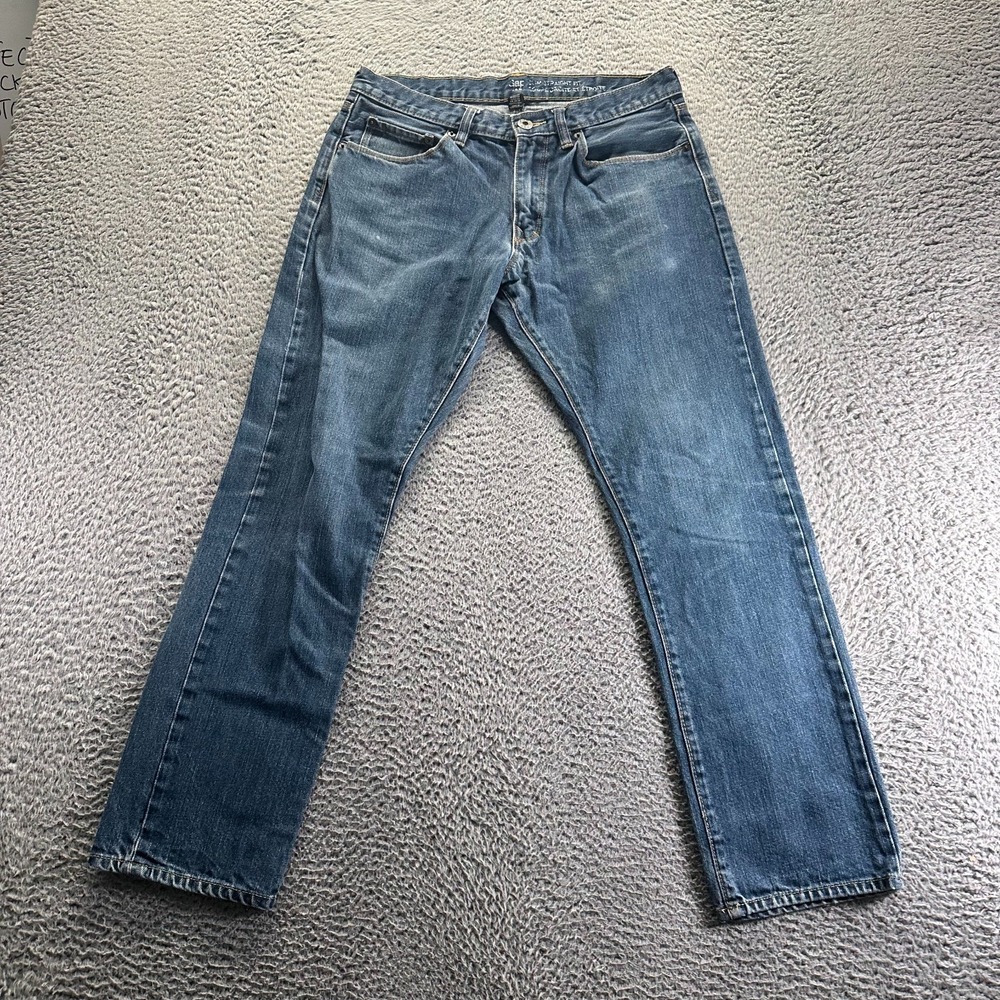Gap Jeans‎ Mens 32x30 Blue Cotton Denim Straight Leg Slim Faded Workwear Travel